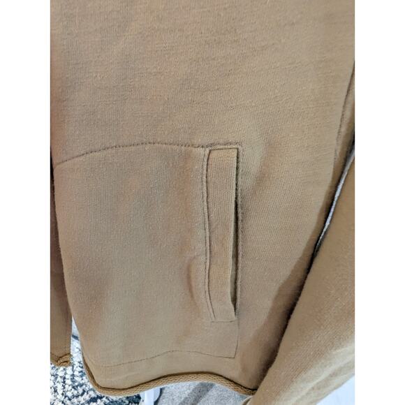 Lucky Brand Women's Small Beige French Terry Wrap Hooded Sweatshirt Cardigan EUC - Picture 2 of 14